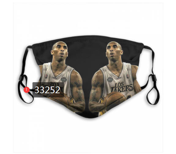 2021 NBA Los Angeles Lakers #24 kobe bryant 33252 Dust mask with filter